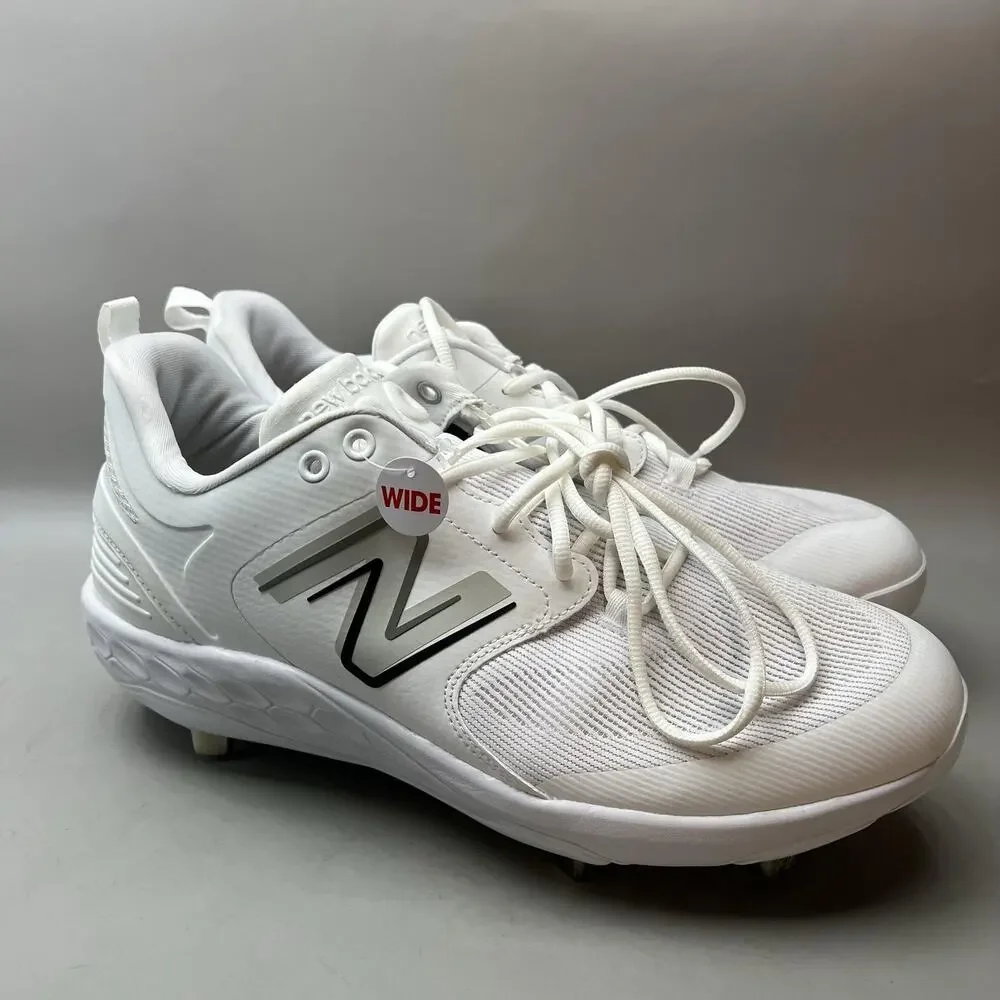 New Balance 3000 V6 Metal Baseball Cleats Men Size 13 2E White Comfort Shoes NEW
